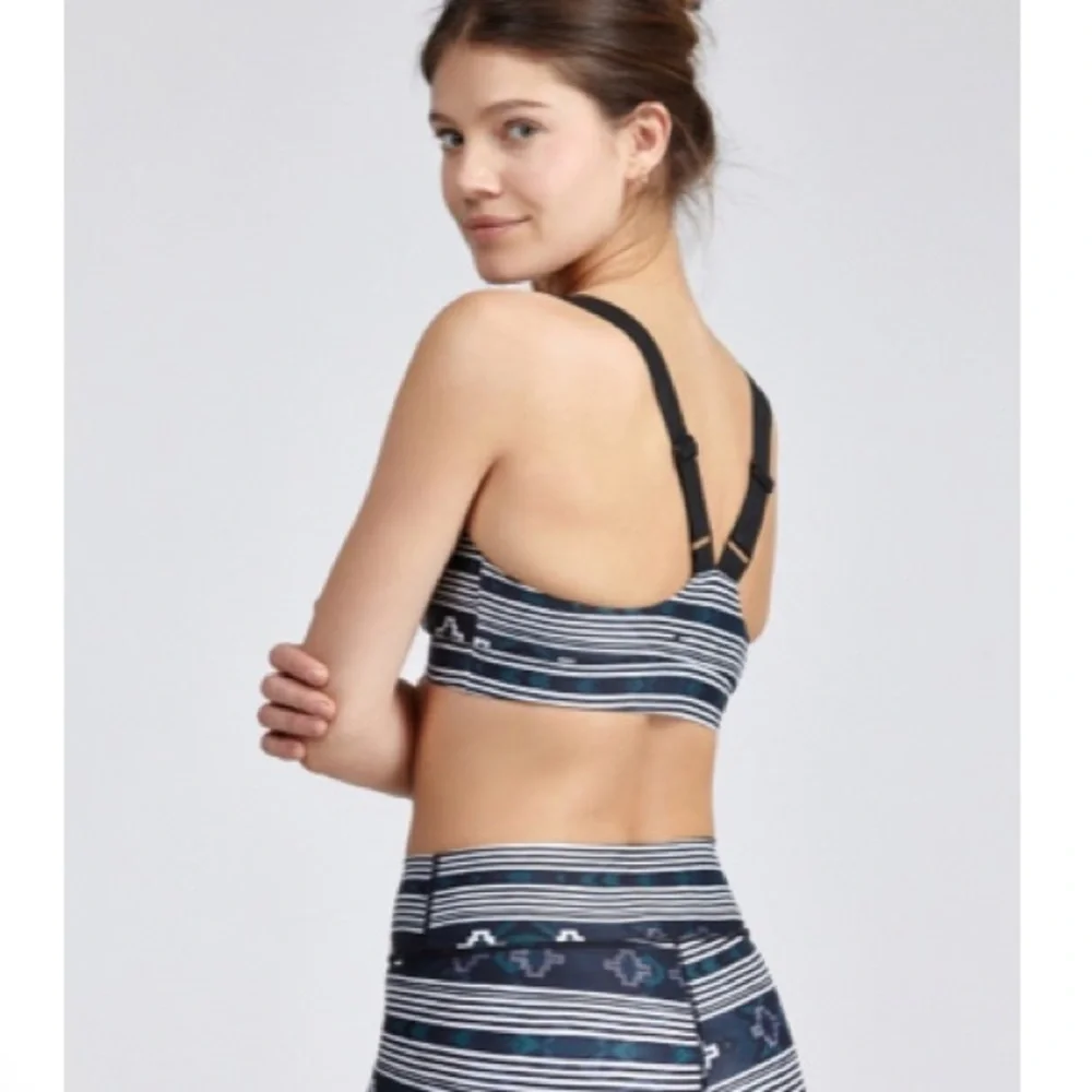 NWT • The Upside • Berber Stripe Dance Crop Bra
